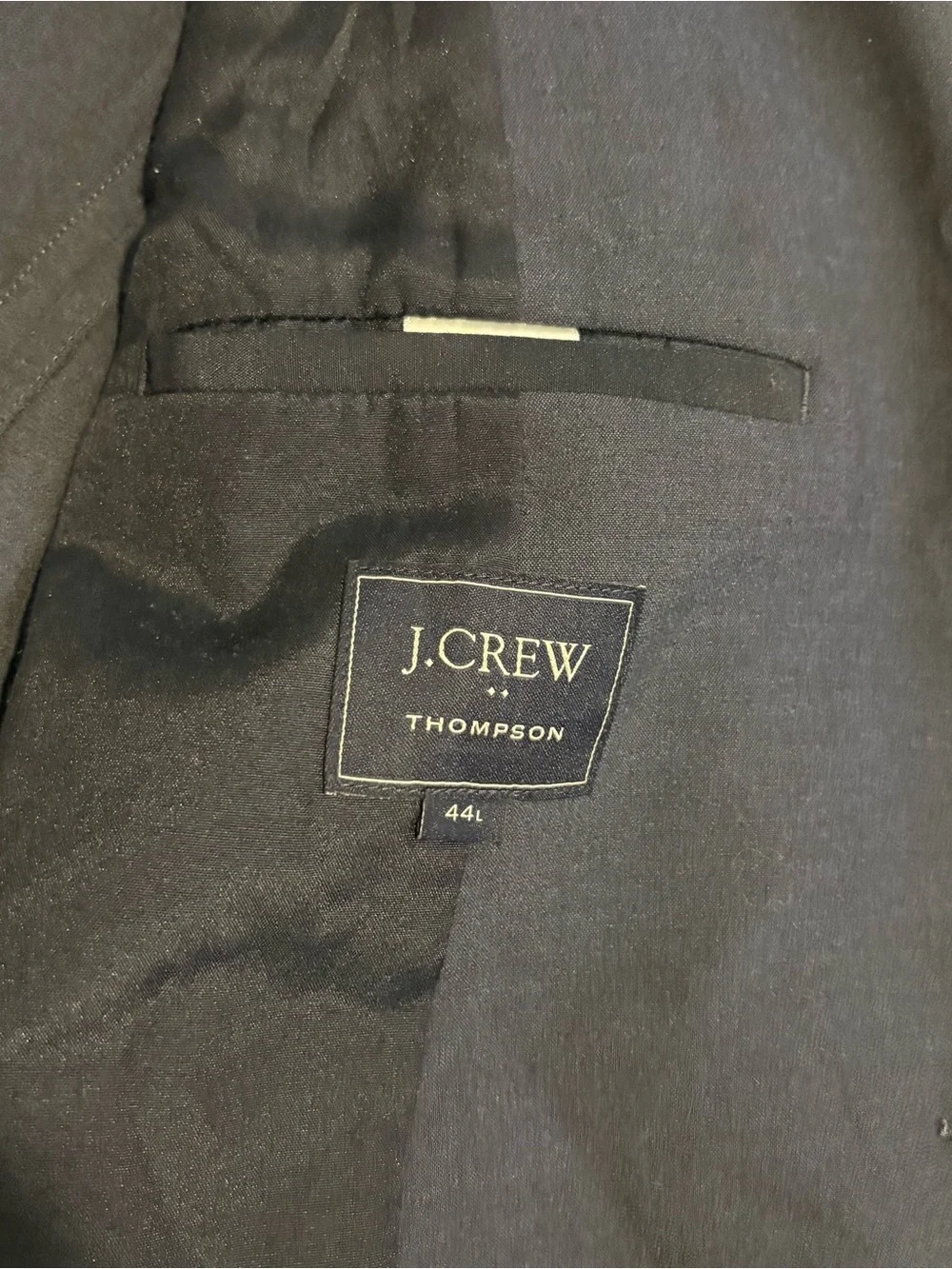 J. Crew Men's Thompson Performance Travel Navy Two-Button Sport Coat